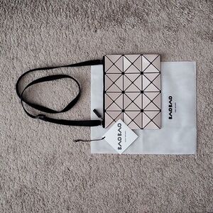 Authentic Bao Bao Issey Miyake Crossbody Bag – White